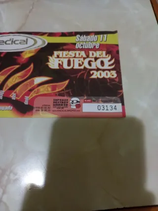 Entrada Radical Fiesta del Fuego 2003