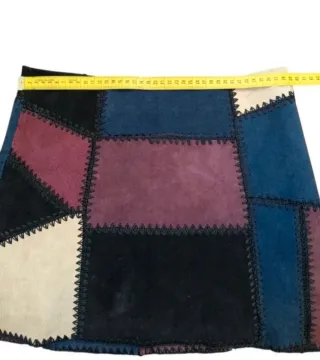 Minifalda Zara Patchwork Piel
