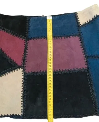 Minifalda Zara Patchwork Piel
