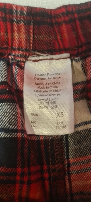 Pantalón de pijama Etam cuadros felpa