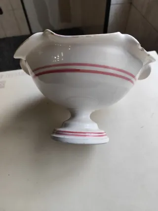 Frutero de cerámica pintado a mano