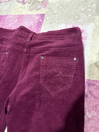Pantalones de pana morados
