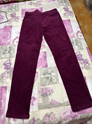 Pantalones de pana morados