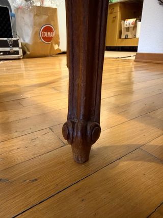 Poltroncine vintage in legno e tessuto