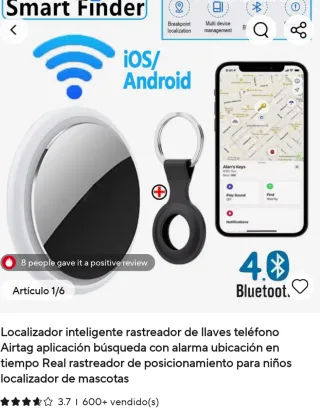 Localizador Rastreador Inteligente Bluetooth