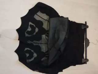 Gonna nera  elegante invernale nera Tg S