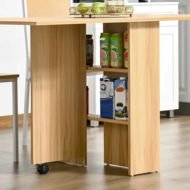 Mesa Comedor Plegable con Ruedas