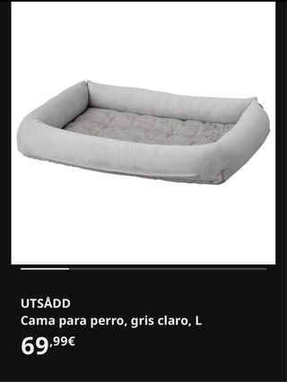 Cama para perro IKEA gris