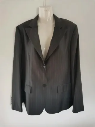 Americana Armani Mujer Gris Raya diplomática