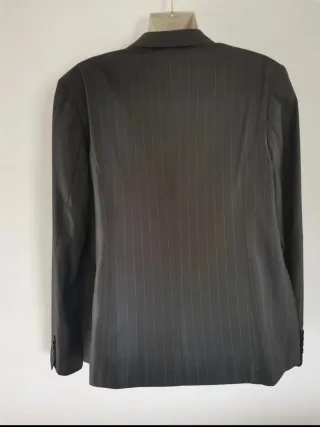 Americana Armani Mujer Gris Raya diplomática