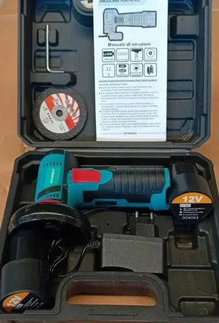 Mini smerigliatrice angolare a doppia batteria 12V