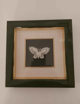 Quadro farfalla uncinetto