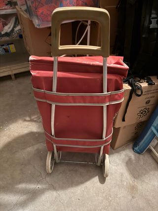 Carrito de la compra rojo y cuadros Marca Rolser