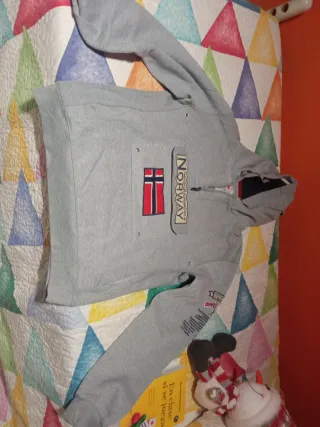 Sudadera Napapijri Geographical Norway Gris