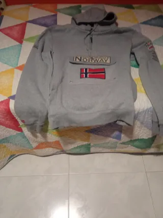 Sudadera Napapijri Geographical Norway Gris