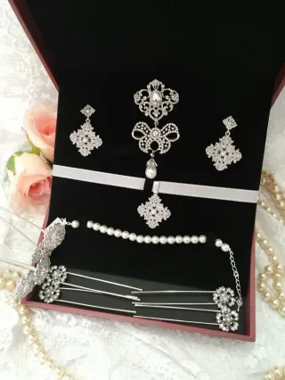 Aderezo Fallera Niña Plata Nuevo