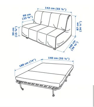 Sofá Cama Ikea