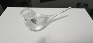 Figurita de cristal de pájaro