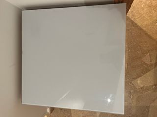 Mesita de noche madera y cristal