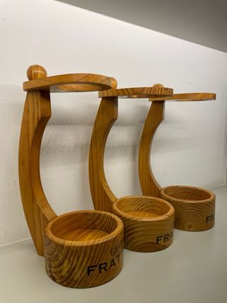 Set 3 portabottiglie Frattina legno
