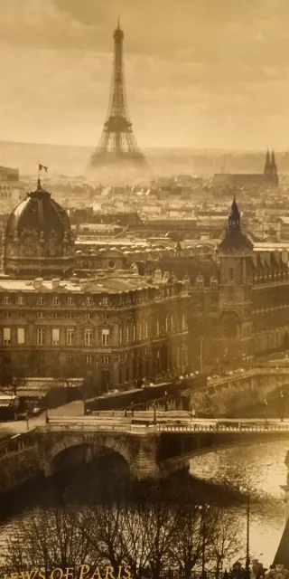 Póster Fotografía Blanco y Negro Sena París