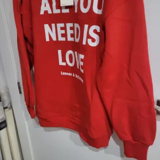 Sudadera Bershka Roja Talla M