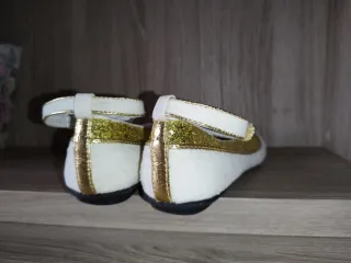 Paperine ballerine bianche e oro, Vincent, num. 34