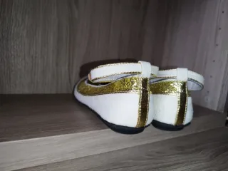 Paperine ballerine bianche e oro, Vincent, num. 34