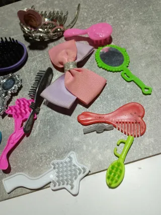 Lote 15 accesorios pelo muñecas