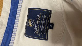 Polo Valecuatro Mujer Blanco y Azul Talla XL