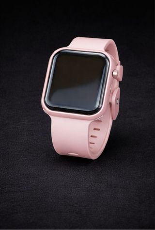 Reloj digital rosa basico