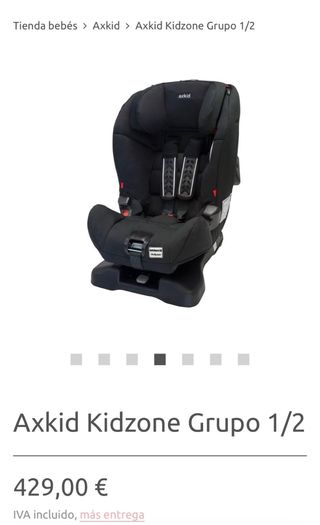 Silla coche niño contramarcha Axkid KidZone