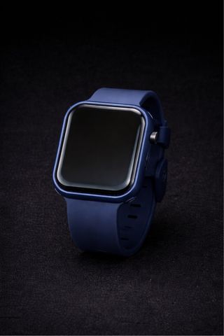 Reloj digital básico azul