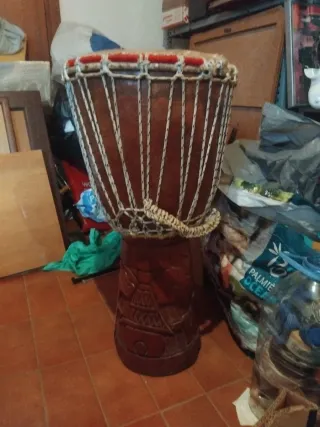 Tambor Africano Tallado