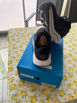 Hoka Clifton 10 Zapatillas Negras/Blancas