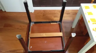 Mesa de comedor de madera extensible y desmontable