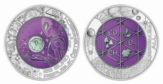Austria 25 € Niobio Plata 2022 Vida Extraterrestre