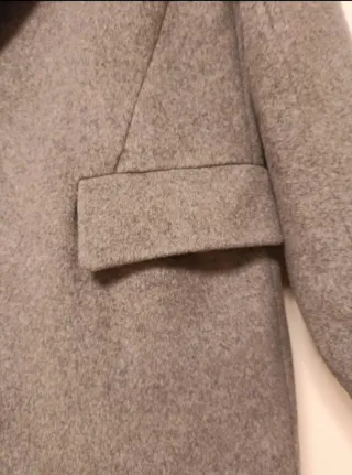 Abrigo Zara Gris Mujer