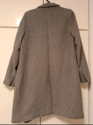 Abrigo Zara Gris Mujer
