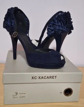 Zapatos de tacón XC-Xacaret azul talla 39