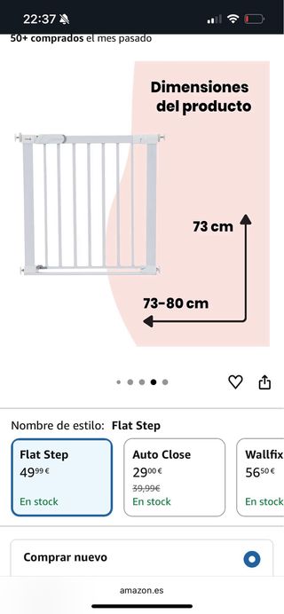 Barrera de seguridad para escaleras