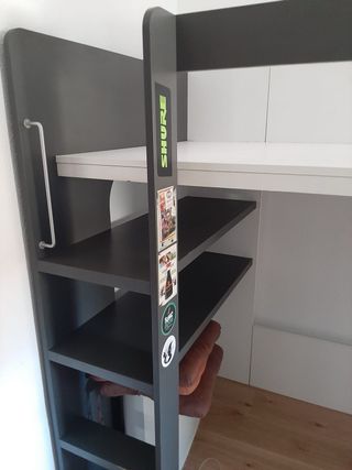 Cama alta madera