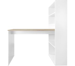 Escritorio con estantería