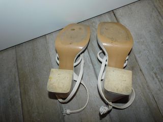 Tacones blancos plataforma tiras