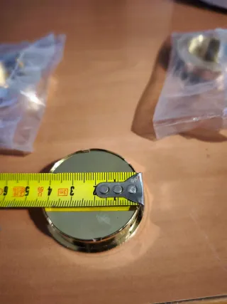 Lote 3 Tiradores Uñeros Dorados