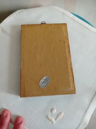 Quadretto Madonna Peltro Vintage