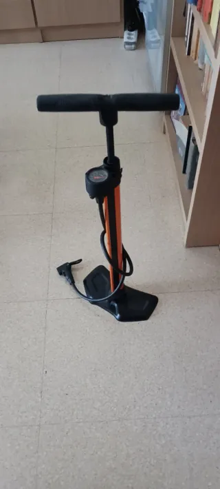 Inflador bicicleta y balones con manómetro