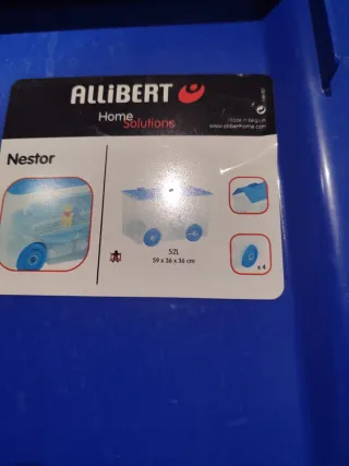 Caja de ordenación infantil con ruedas