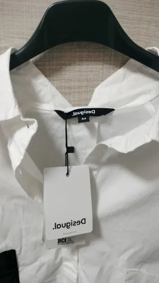 Camisa oversize Desigual Blanca Talla M