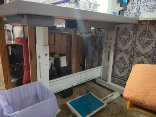 Máquina de coser doble arrastre industrial